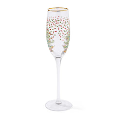 Spode Christmas Tree Polka Dot Champagne Flutes – Luxury Holiday Gifts Spode