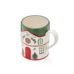 Spode Christmas Tree Village Green Mug – Personalized Holiday Coffee Cup Spode