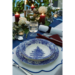 Spode Blue Italian Christmas Tree Bowl – Festive 8-Inch Holiday Ceramic Dish Spode