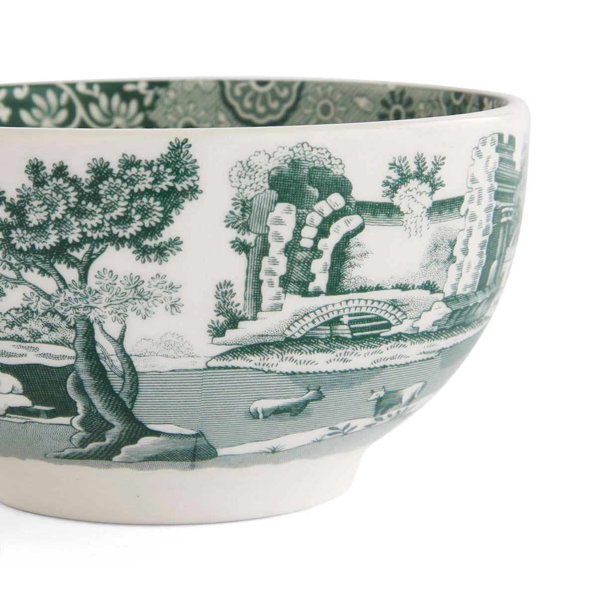 Spode Heritage Green Italian Dip Bowls – Set of 4 Ceramic Olive & Sauce Dishes Spode