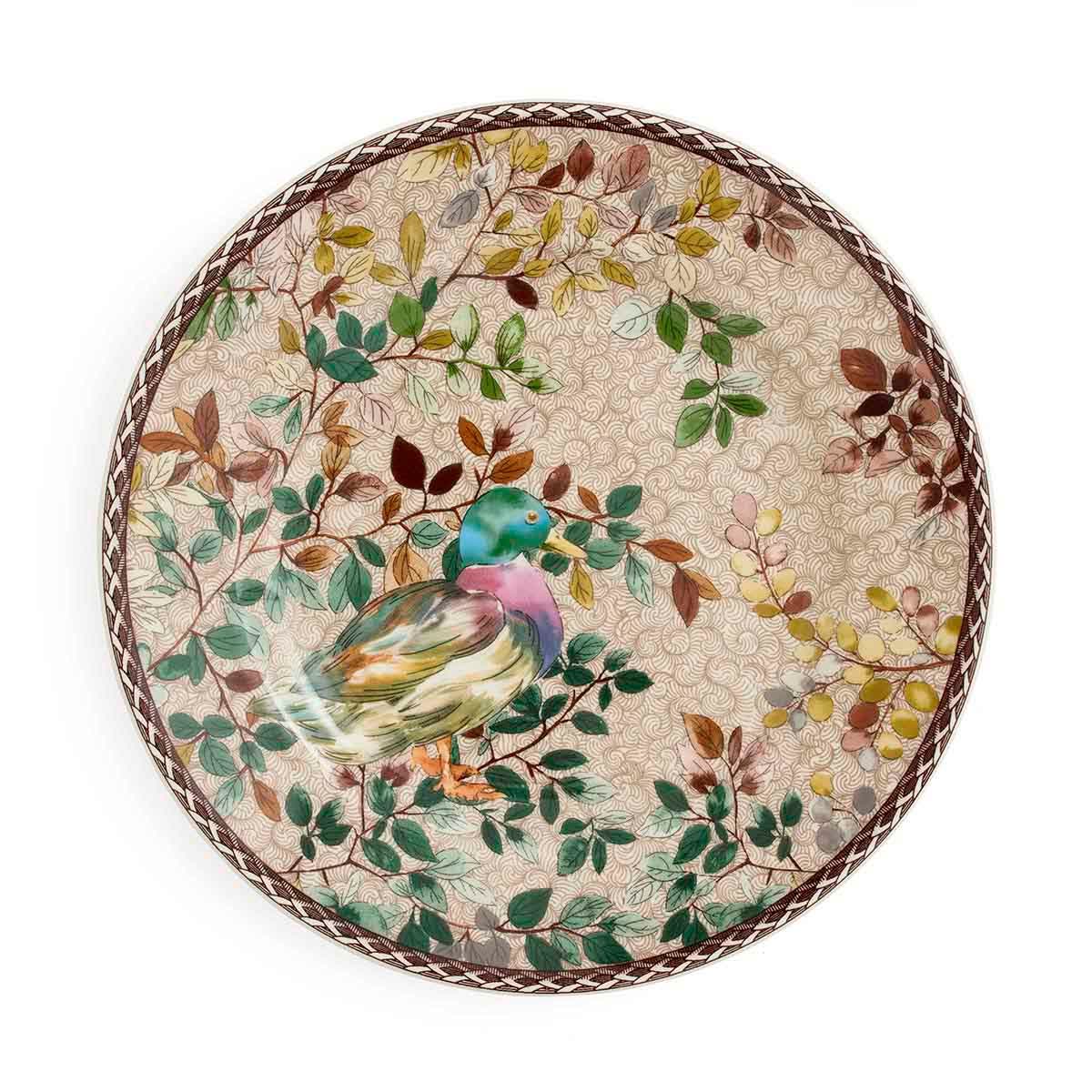 Spode Woodland Accents Mallard Duck Salad Plate – Countryside Wild Bird Earthenware Spode