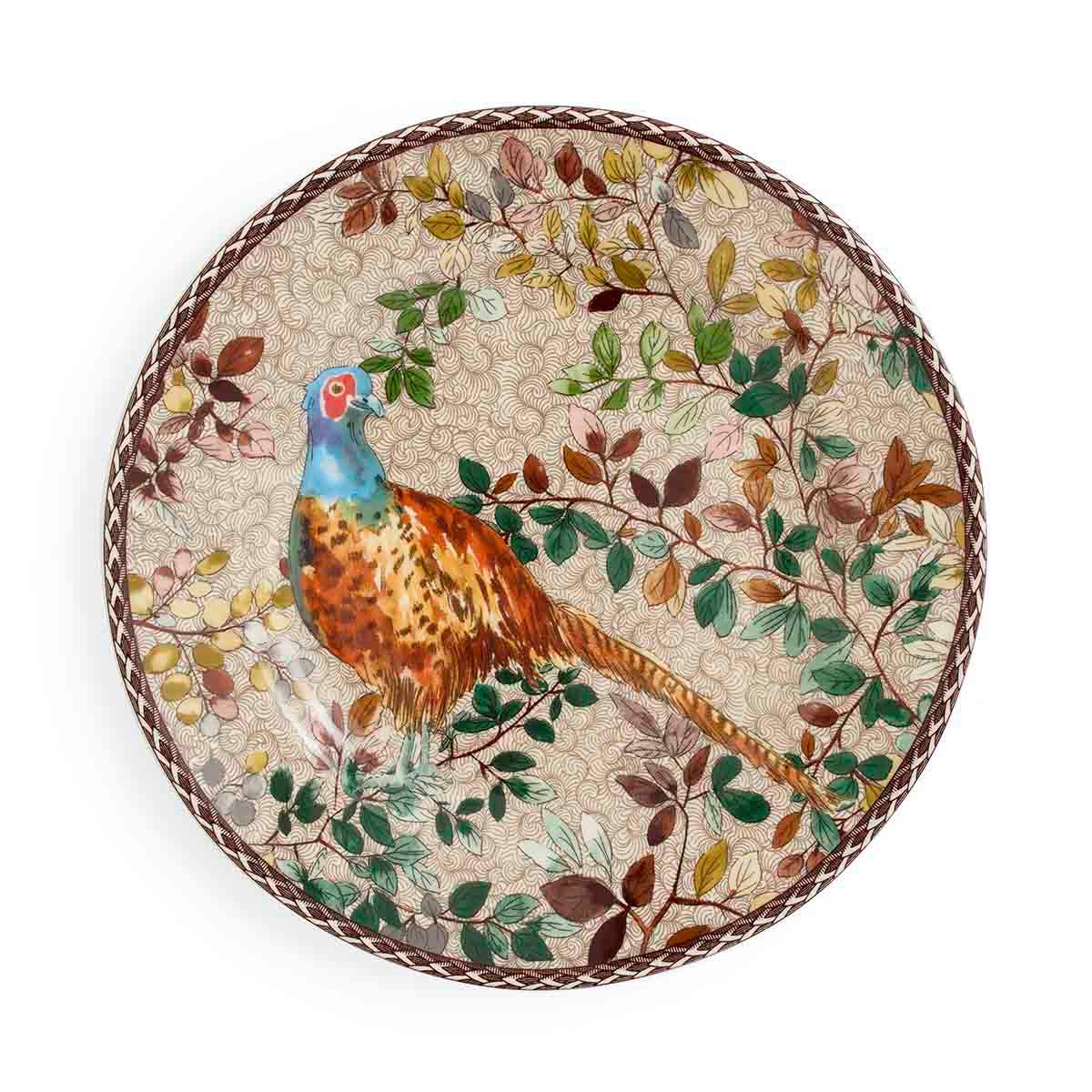 Spode Woodland Accents Pheasant Salad Plate – Countryside Wild Bird Earthenware Spode