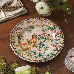 Spode Woodland Accents Red Grouse Salad Plate – Countryside Wild Bird Earthenware Spode