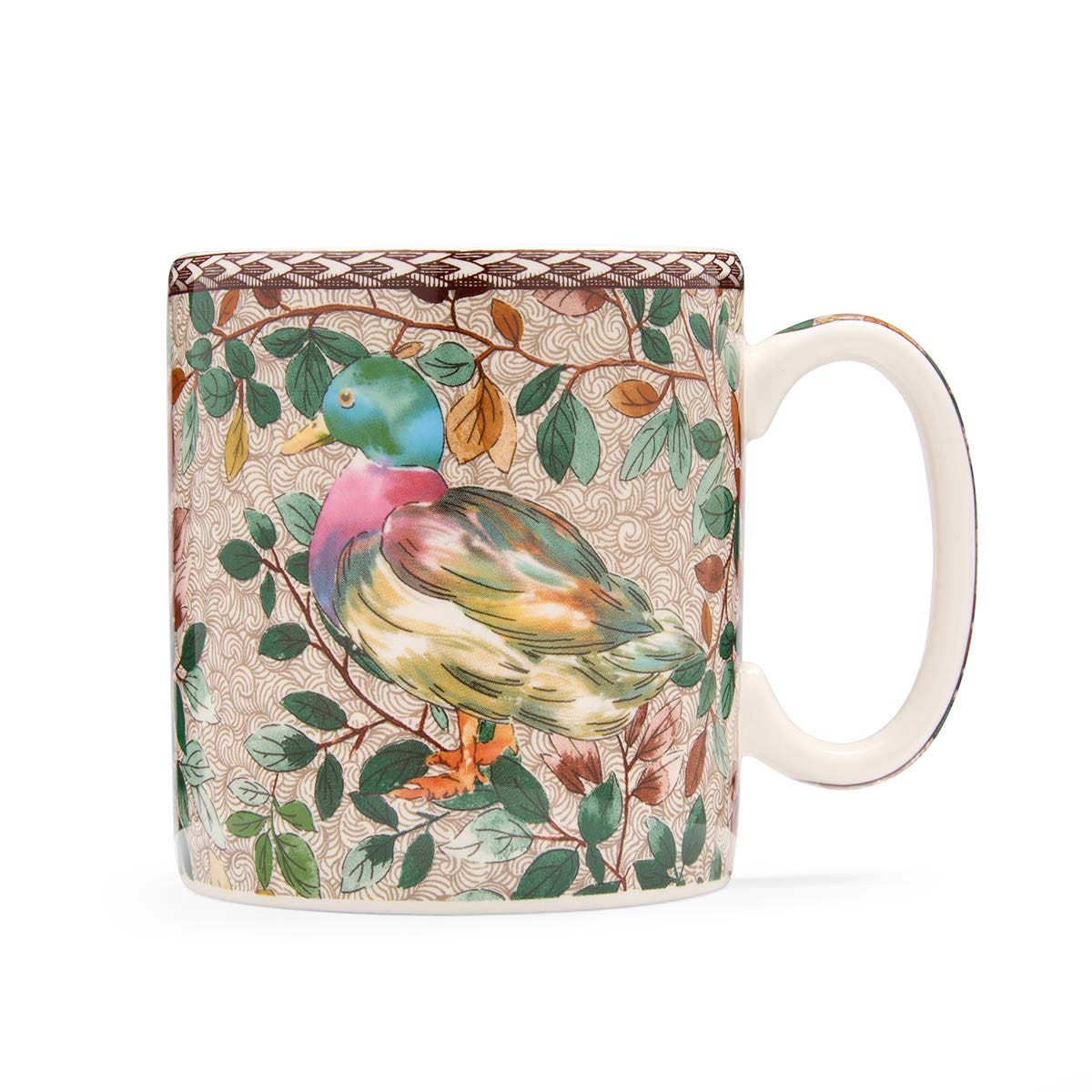 Spode Woodland Accents Mallard Duck Mug – British Wildlife Coffee Cup Spode
