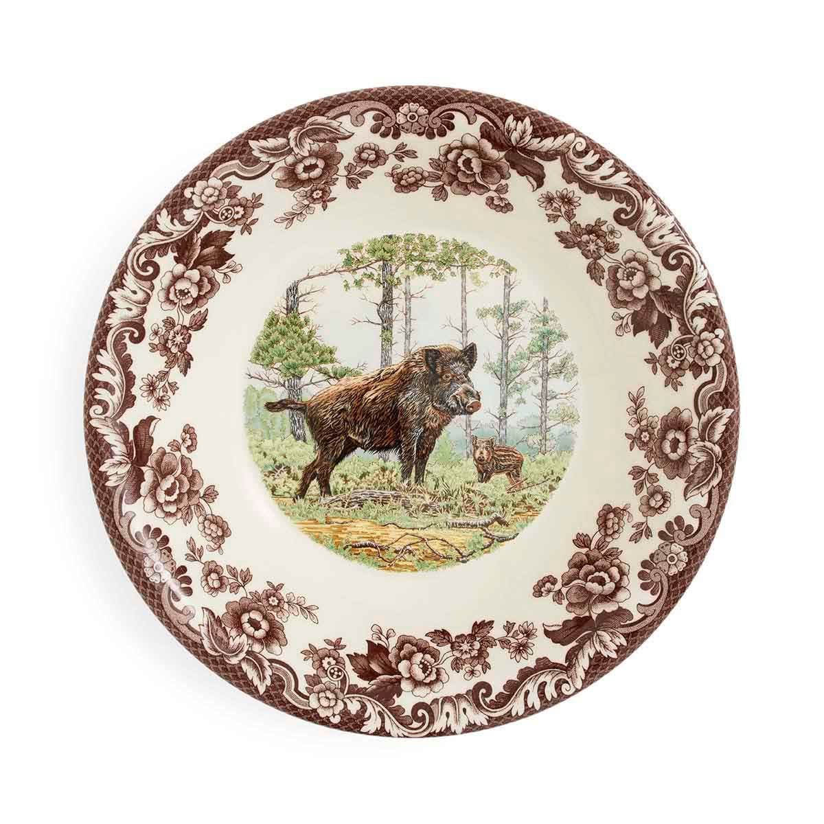 Spode Woodland Accents Red Grouse Salad Plate – Countryside Wild Bird Earthenware Spode