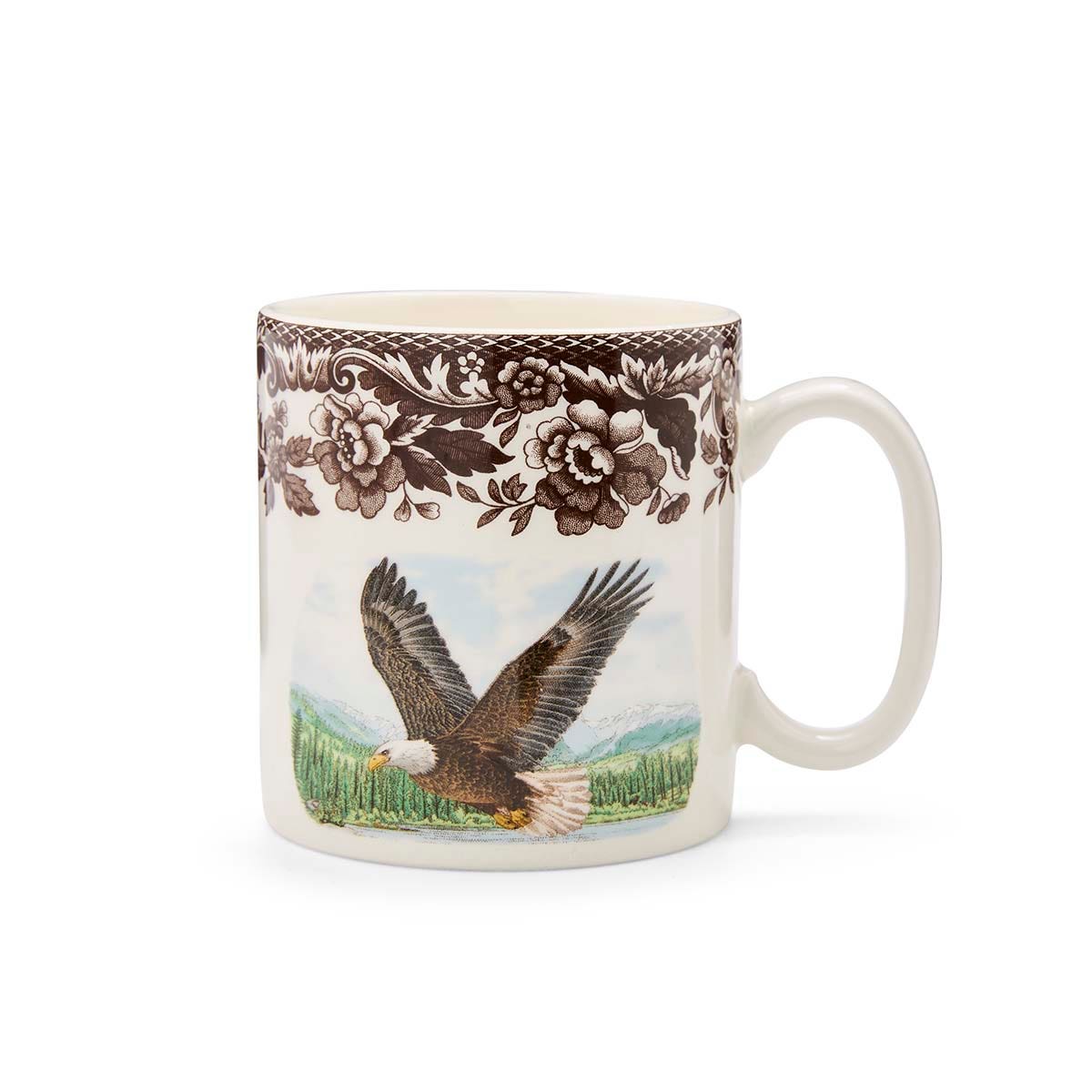 Spode American Declaration Anniversary Mug – British Flowers Eagle Coffee Cup Spode