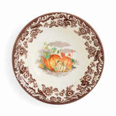 Spode Woodland Autumn Pumpkin Cereal Bowl – Countryside Floral Oatmeal Dish Spode