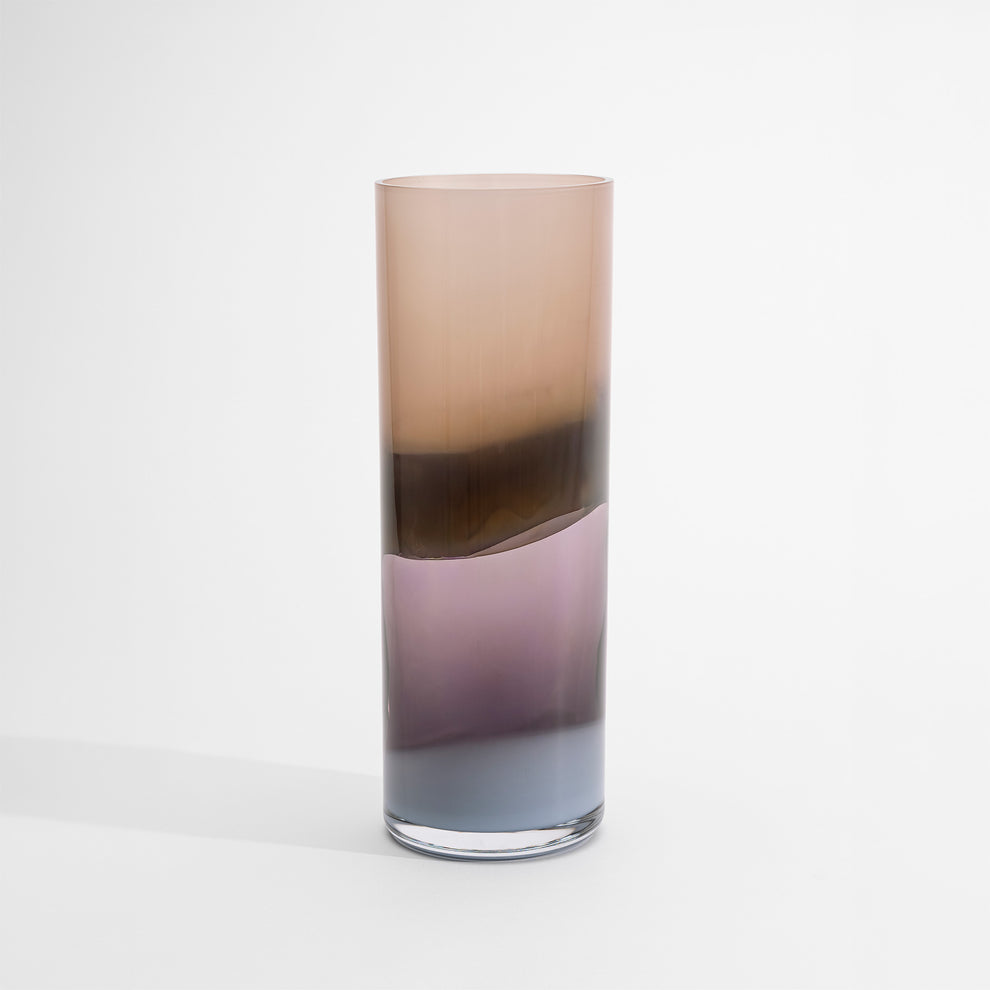 Kosta Boda Landscape Vase Brown Purple ED-10 - Custom Engraved Art Gift