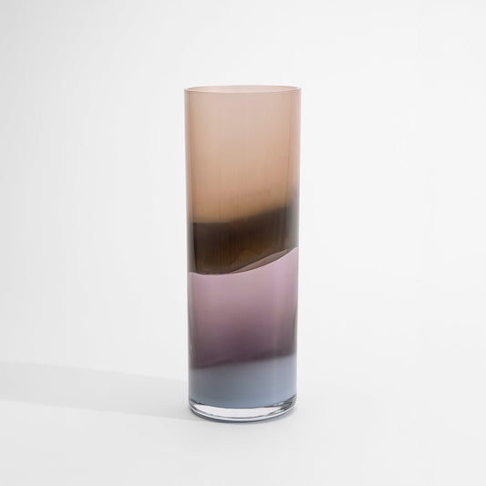 Kosta Boda Landscape Vase Brown Purple ED-10 - Custom Engraved Art Gift