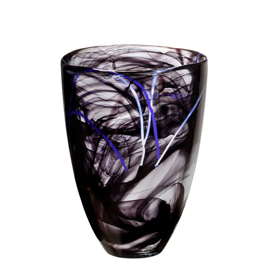 Kosta Boda Contrast Vase Black - Personalized Housewarming Present