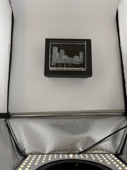 I Love Boston Skyline Paperweight Crystal House - Skyline