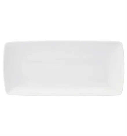 CARRÃ‰ WHITE RECTANGULAR PLATTER 38 - Crystal House