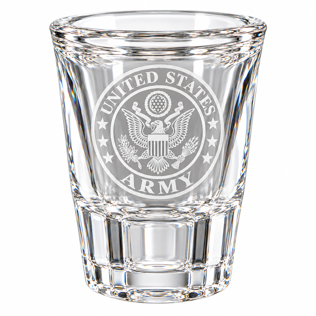 EtchedUnitedStatesArmyShotGlass