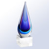 BLUE/PINK TEARDROP AWARD