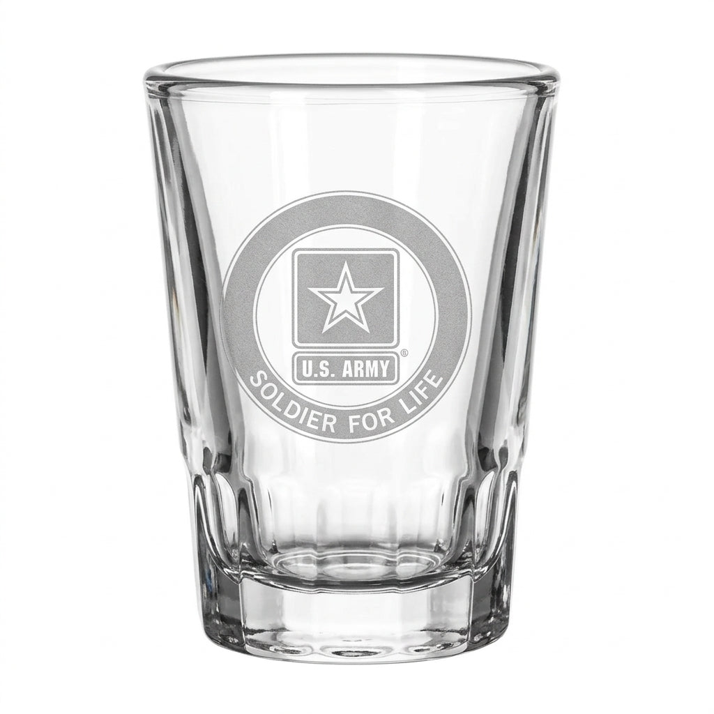 US Army soldier for life - shot glass