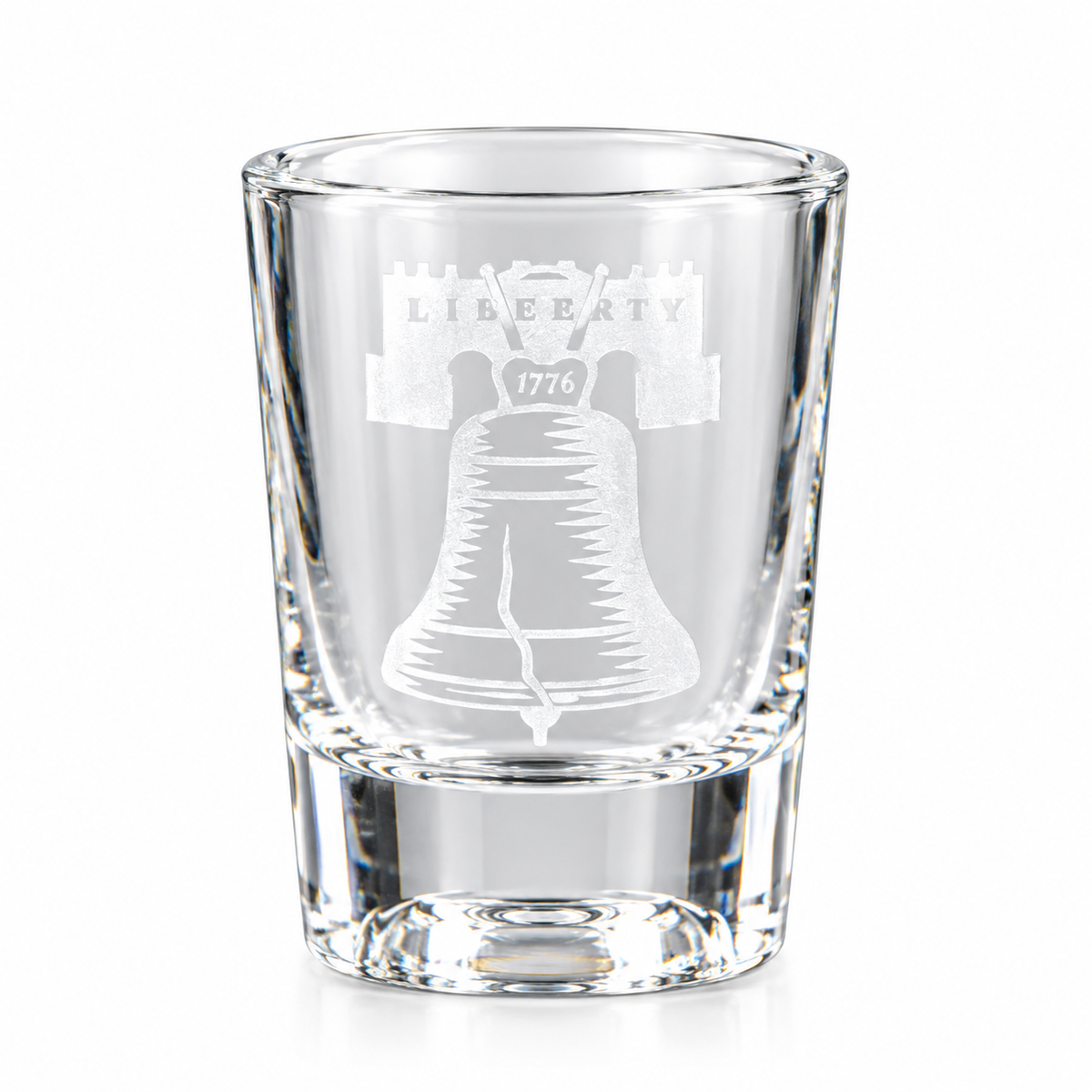 LibertyBellEngravedShotGlass