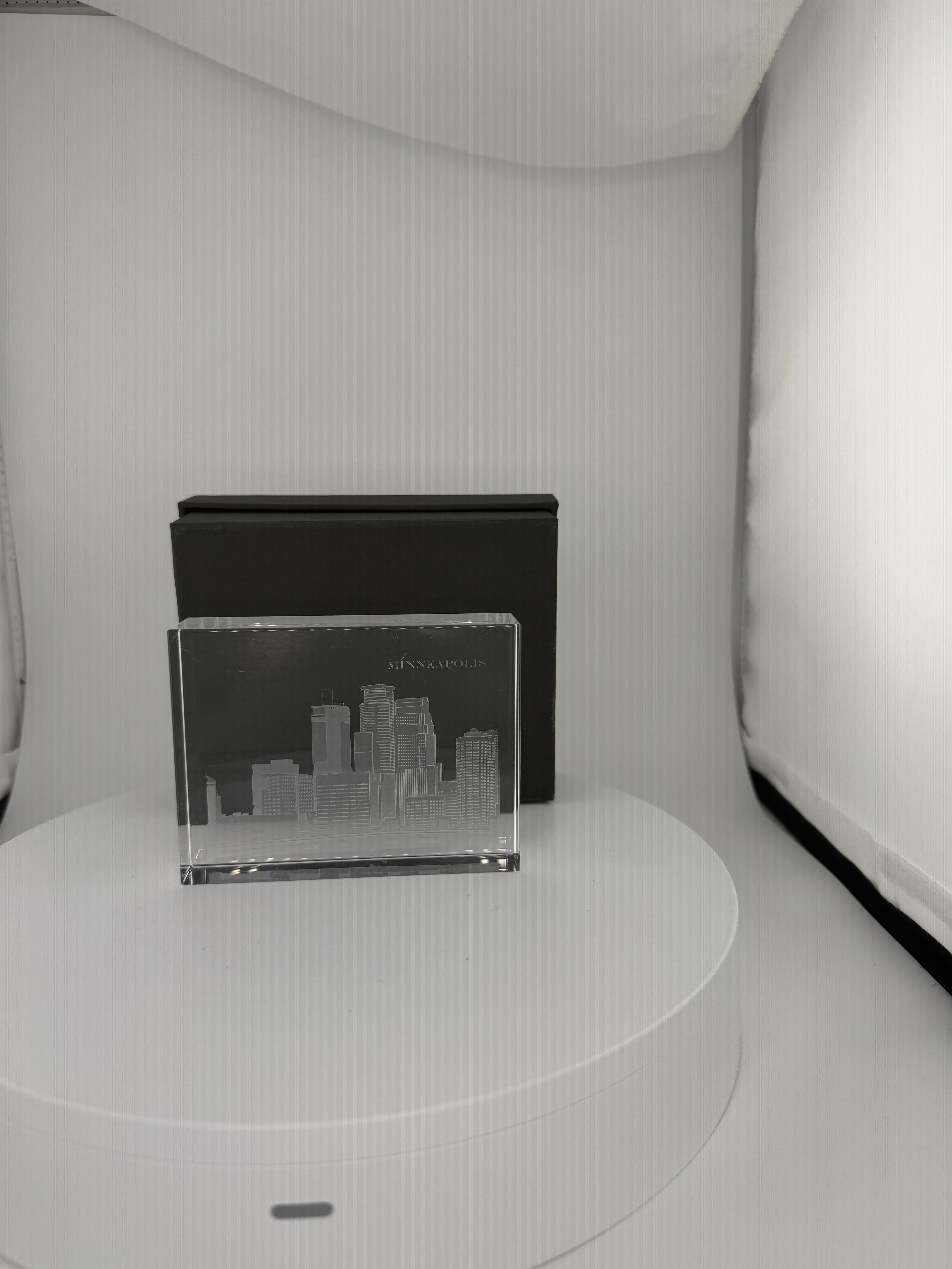 I Love Minneapolis Skyline Crystal House - Skyline