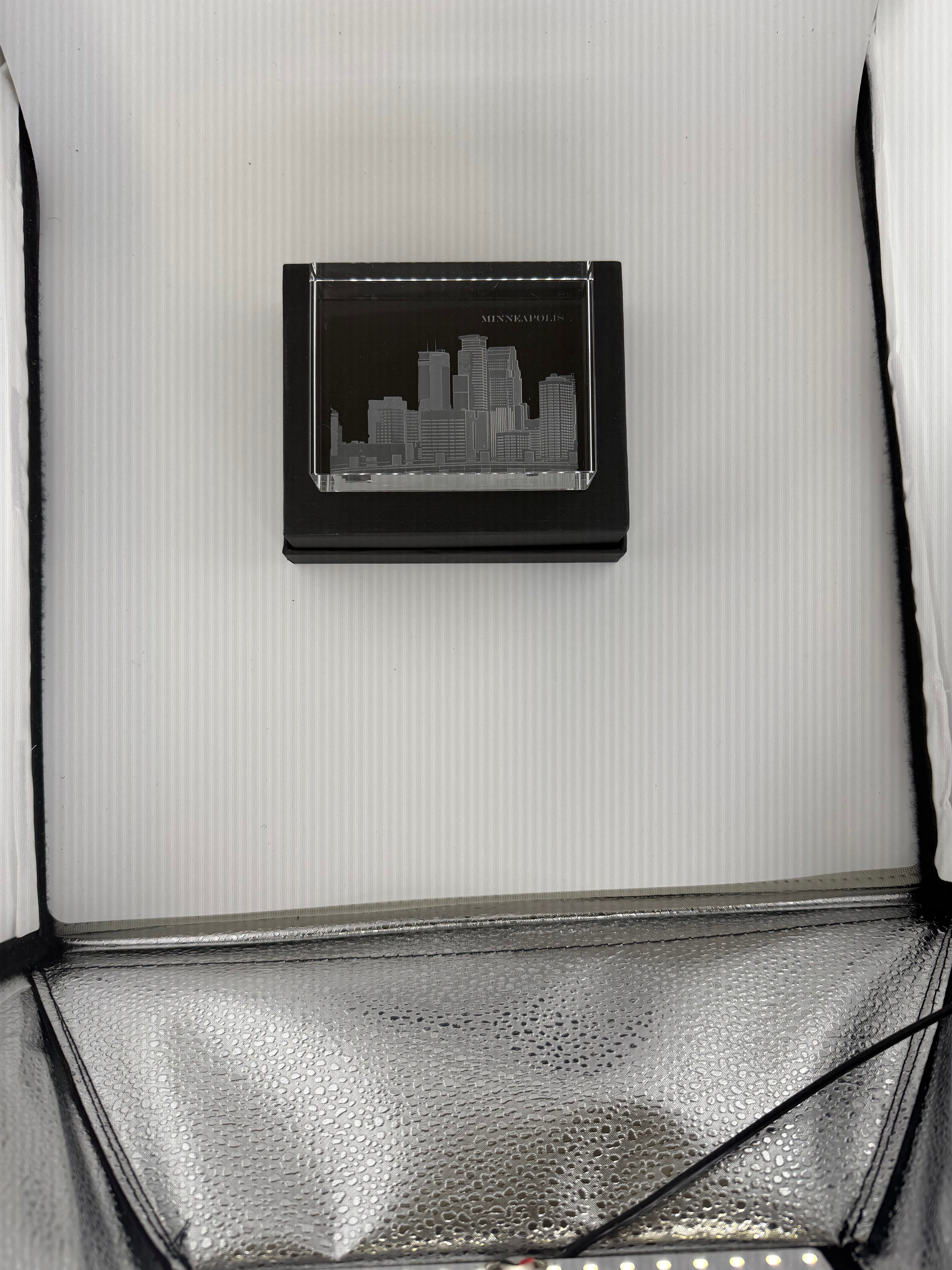 I Love Minneapolis Skyline Crystal House - Skyline