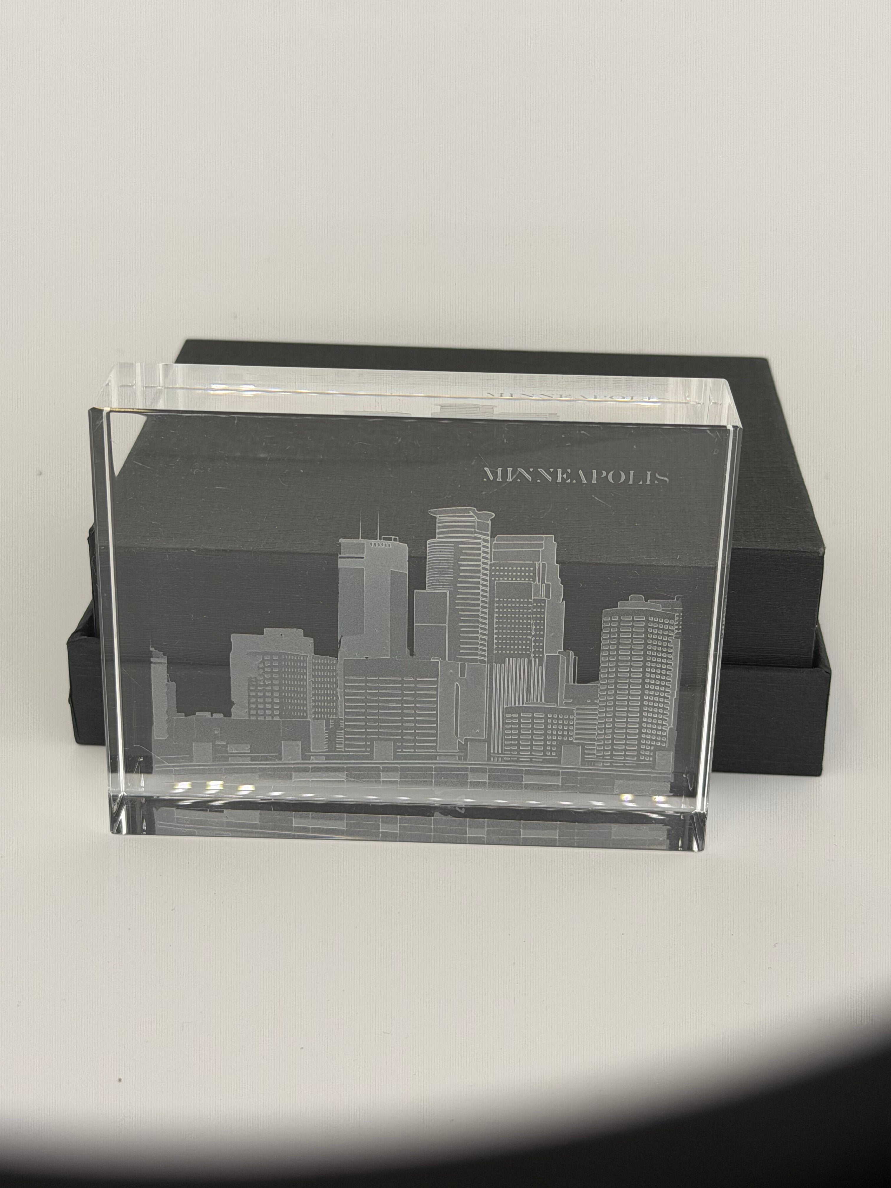 I Love Minneapolis Skyline Crystal House - Skyline