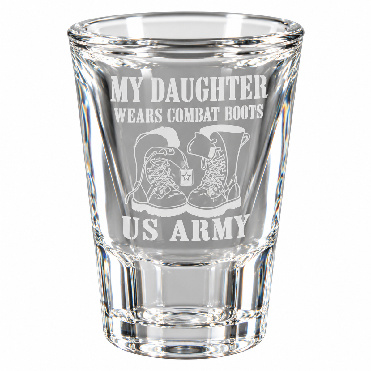 MyDaughterWearsCombatBootsShotGlass