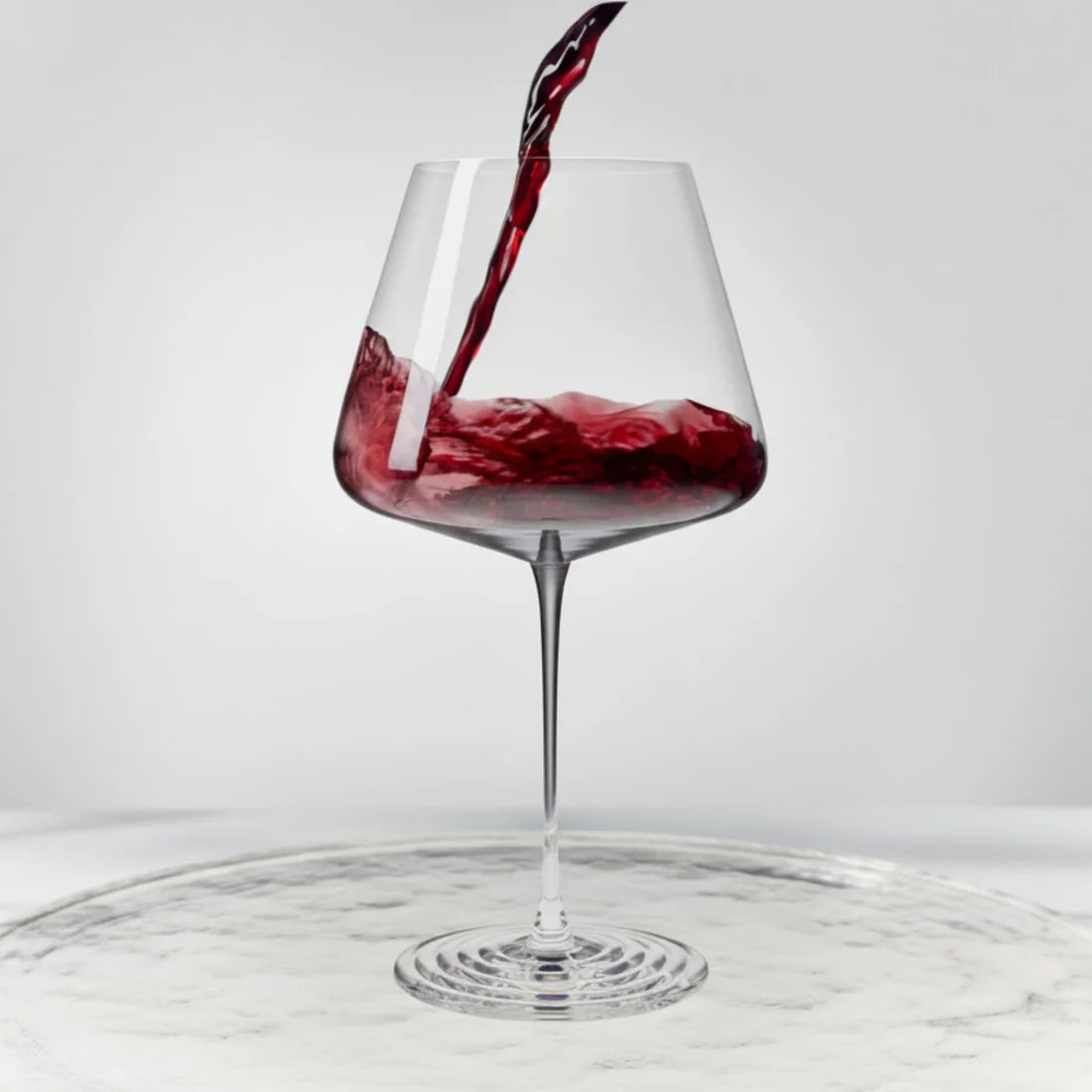 Splash Set of 2 Red Wine Glasses