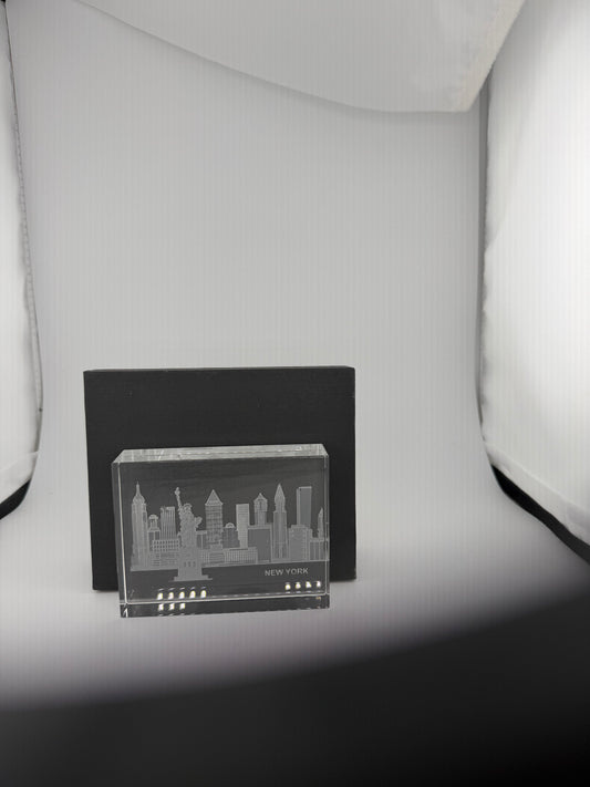 I Love New York Skyline Crystal House - Skyline