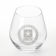Retired Soldier for Life Glass