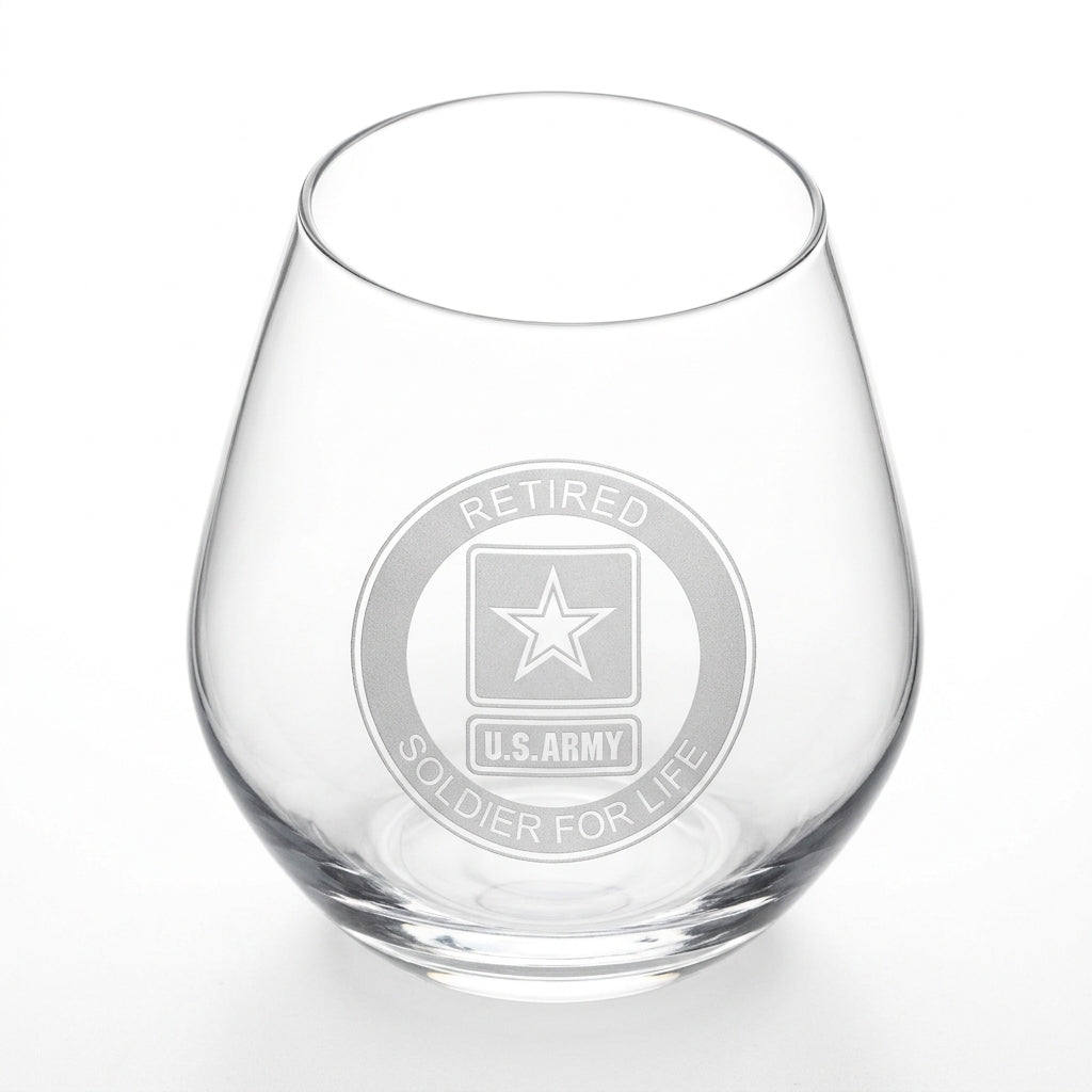 Retired Soldier for Life Glass 11