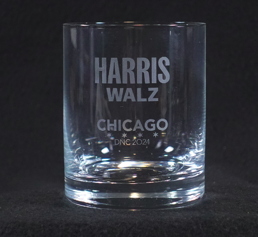 Harris-Walz DNC Whiskey-DOF Glass