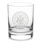 U.S Army insignia engraved on Whiskey Glass