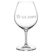 US Army Stemware glass