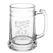 US Army boots on beer mug