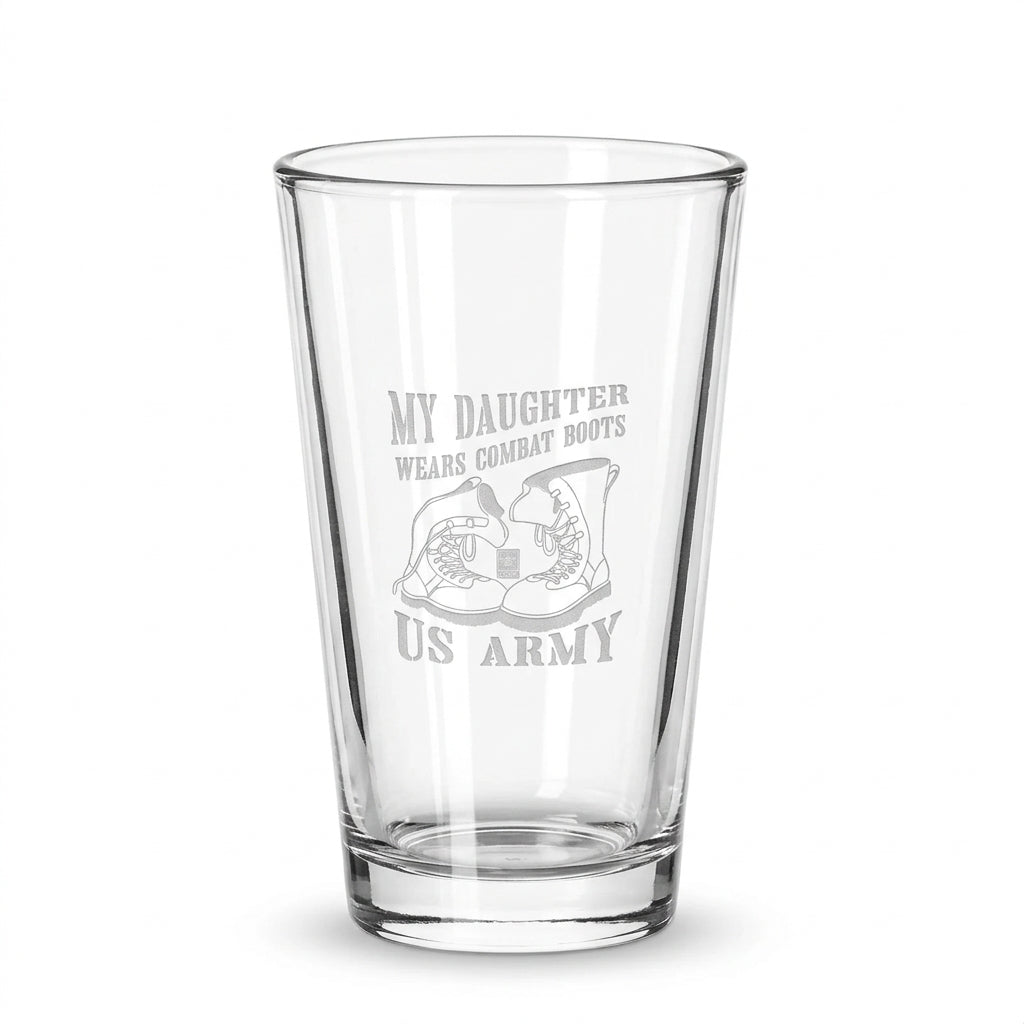 US Army custom boots- pint glass