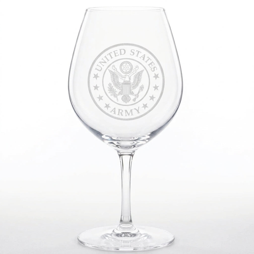 United States Army Stemware Glass