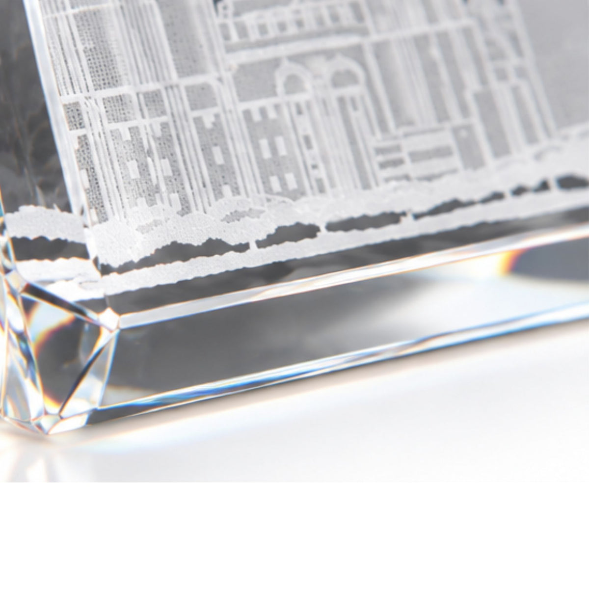 Triple Bevel Crystal Paperweight
