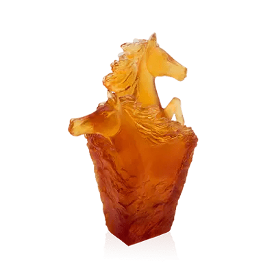 Amber Cavalcade Pencil Holder Daum