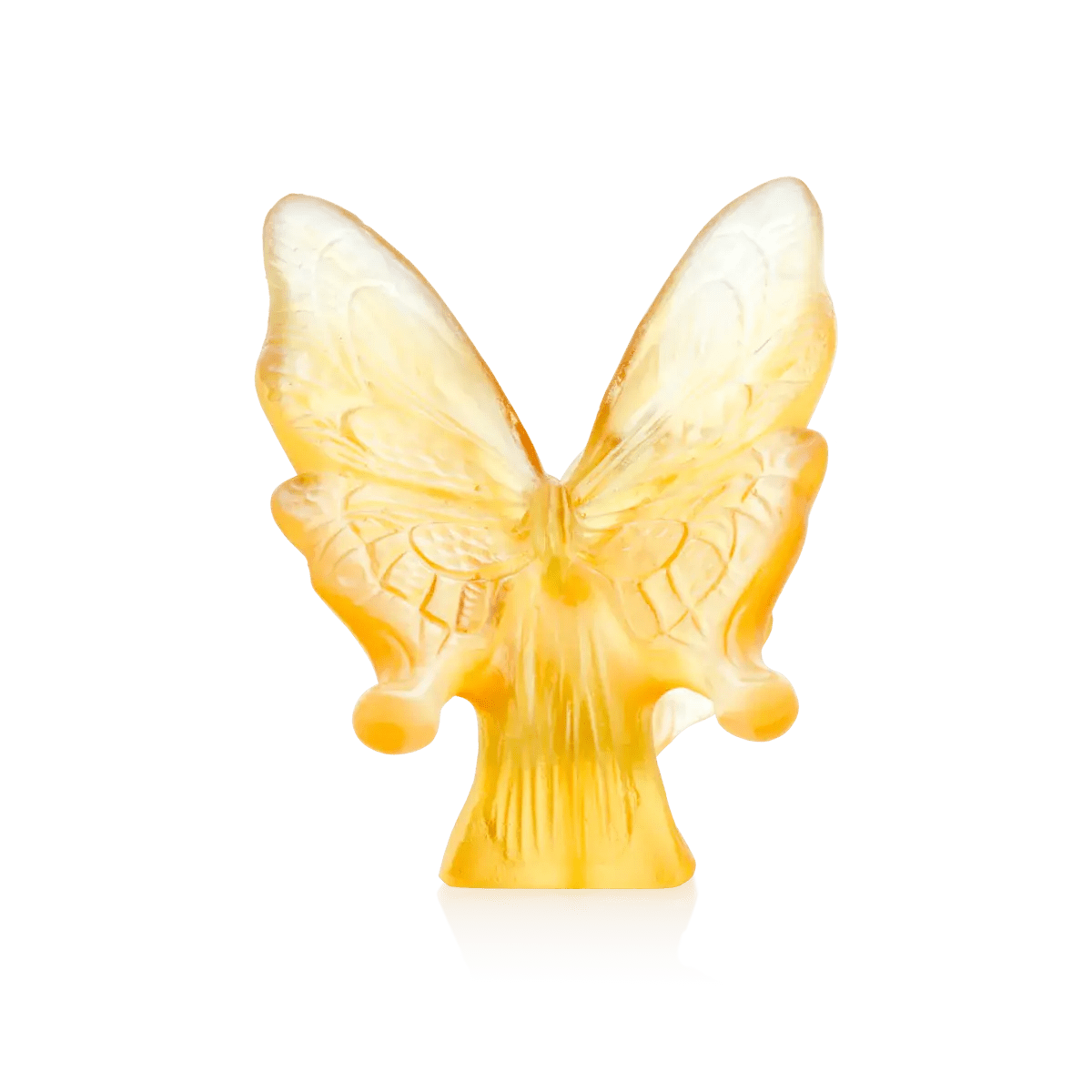 Amber Yellow Butterfly Daum