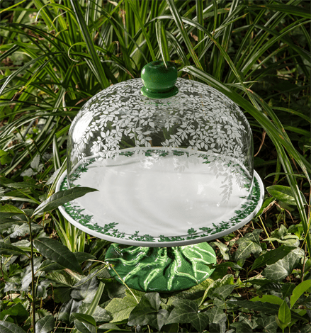 Apple Cake Stand with Dome Vista Alegre - Crystal House