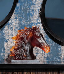 Arabian Horse Head Daum - Crystal House