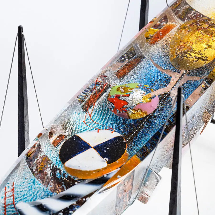 Art Glass Unique Bertil Vallien Compass UN-21 Kosta Boda