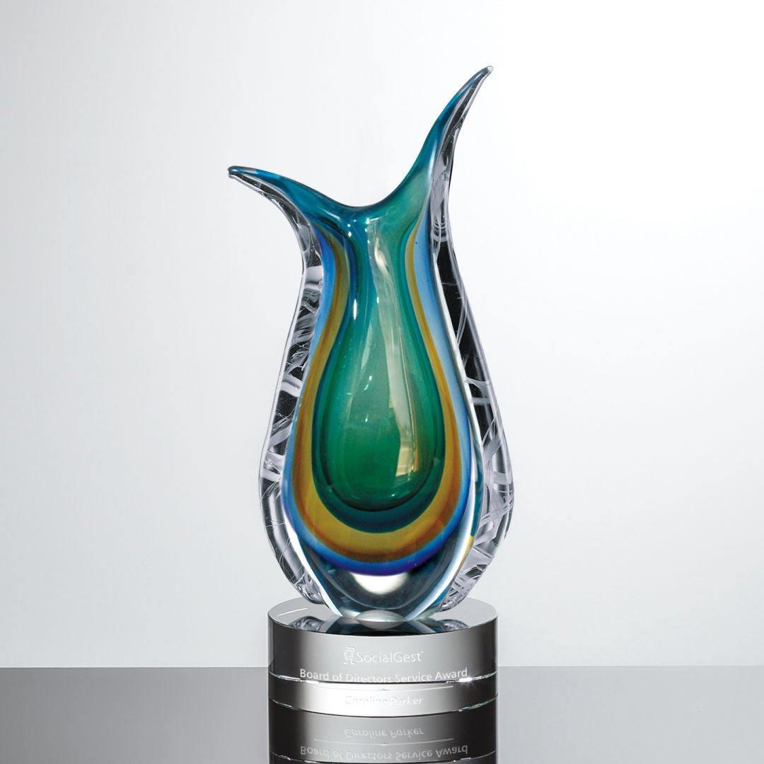Assisi Crystal Award – Luxury Corporate Trophy crystal edge - Crystal House