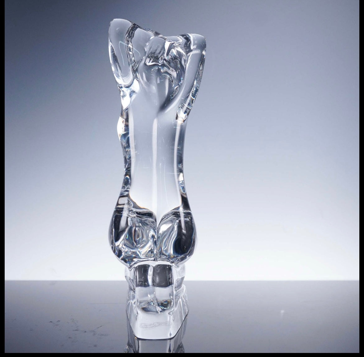 Baccarat by Robert Rigot Crystal Kneeling Nude Figurine Crystal House - Replacements