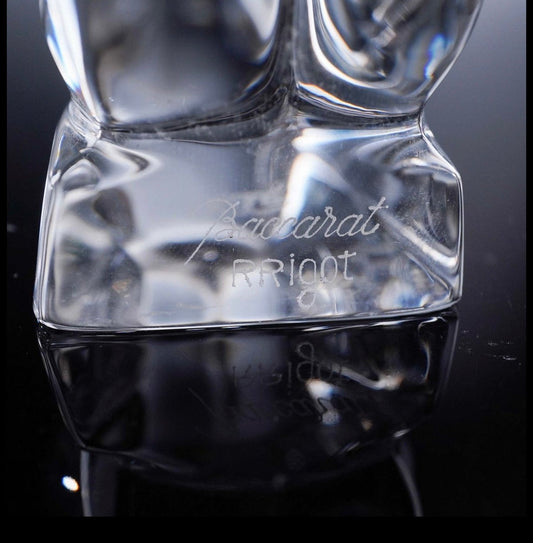 Baccarat by Robert Rigot Crystal Kneeling Nude Figurine Crystal House - Replacements