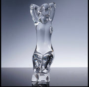 Baccarat by Robert Rigot Crystal Kneeling Nude Figurine Crystal House - Replacements