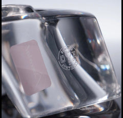 Baccarat Crystal Figurine, Chrome Dolphin on Wave Crystal House - Replacements