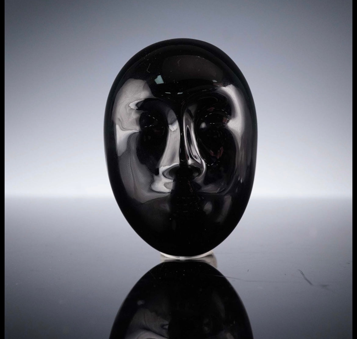 Baccarat Crystal Figurine, Tikki Tikki Black Crystal House - Replacements