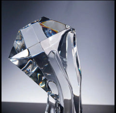 Baccarat Crystal Sculpture, Diamant by Robert Rigot Crystal House - Replacements
