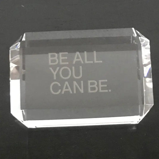 Be all you can be-army paperweight Crystal House