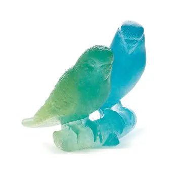 Blue Budgerigars Bird Couple Daum