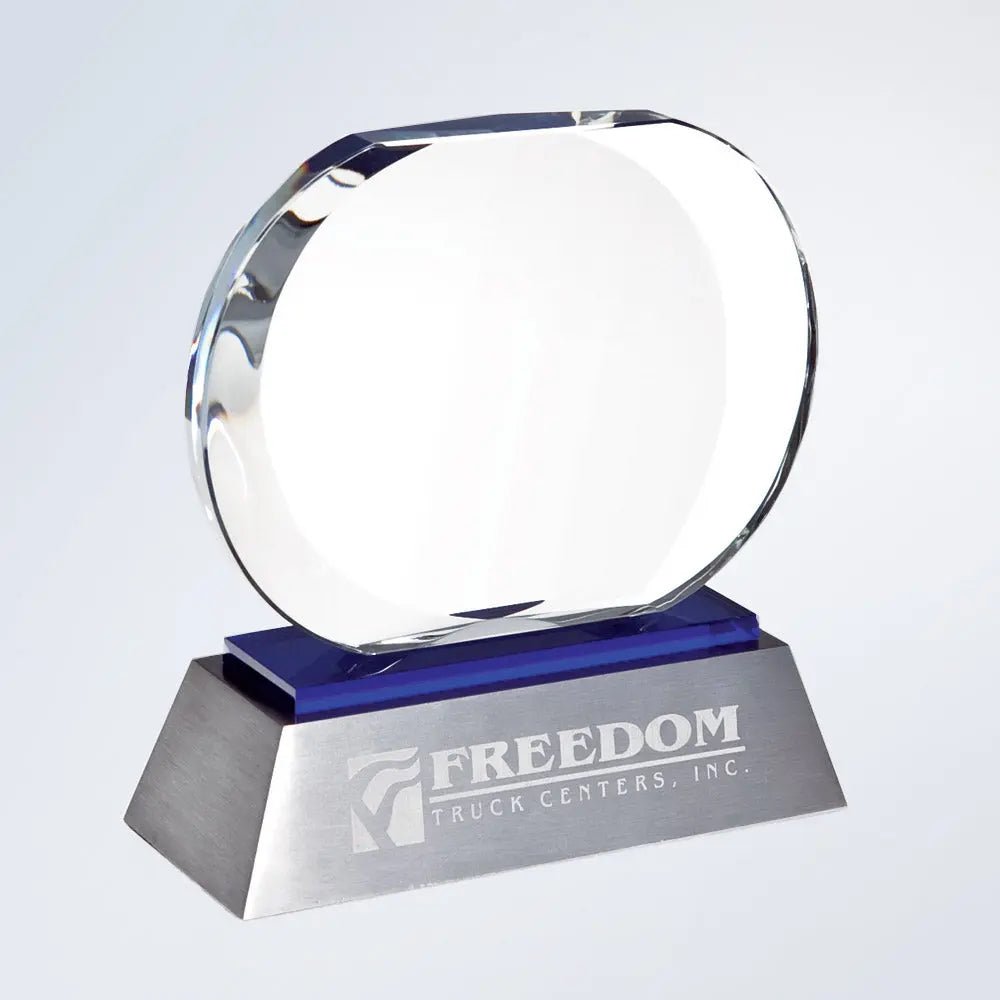 BLUE CELESTIAL (ALUMINUM BASE) Crystal House - Prism